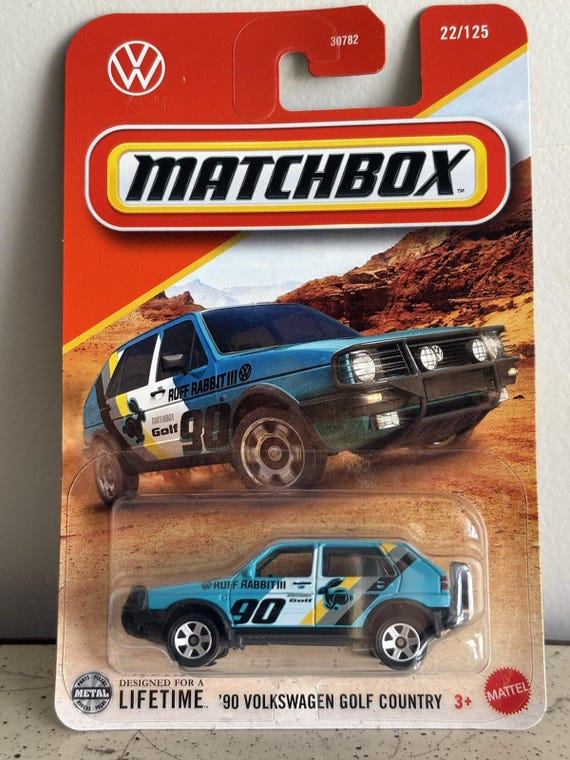 Matchbox 1990 Volkswagen Golf Country Rally - Blue - Collector's Edition