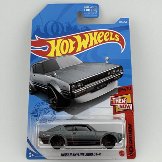 Hot Wheels Nissan Skyline 2000 GT-R Hw Then and Now Gray w/Black Collector's Edition