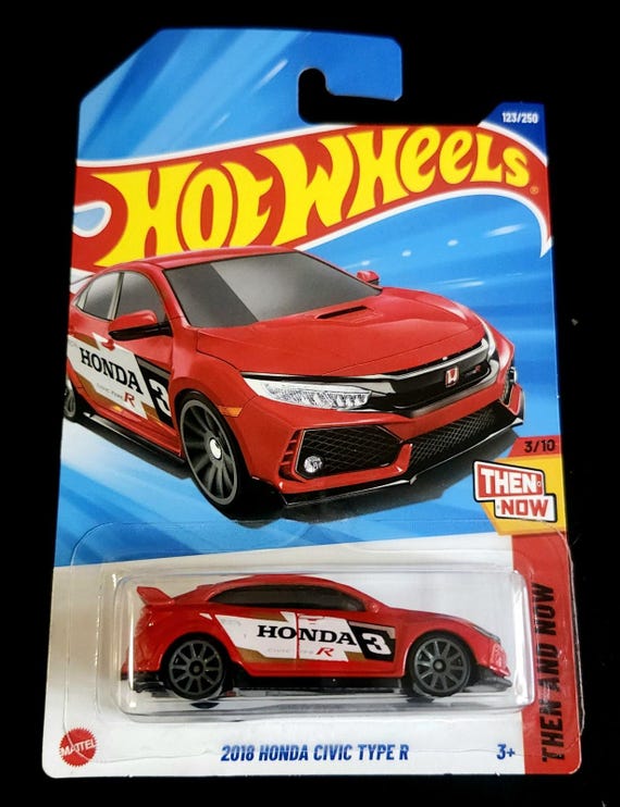 Hot Wheels Honda Civic Type R HW Then and Now Red - Collector's Edition