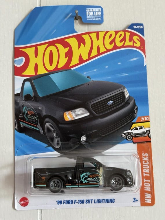 Hot Wheels 1999 Ford F-150 SVT Lightning HW Hot Trucks Black - Collector's Edition