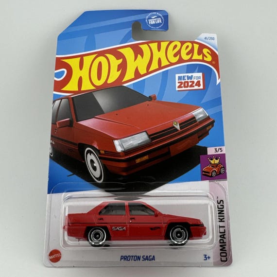 Hot Wheels Proton Saga HW Compact Kings Red Collector's Edition