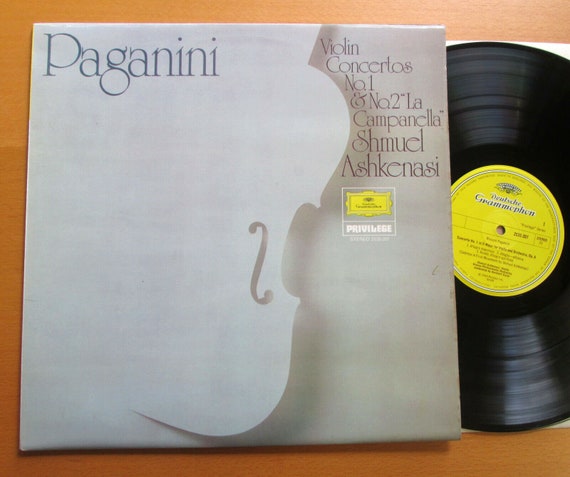 Paganini Violin Concerto 1 & 2 Shmuel Ashkenasi Stereo DG 2535 207 Vinyl LP (12") Christmas Gift Ideas