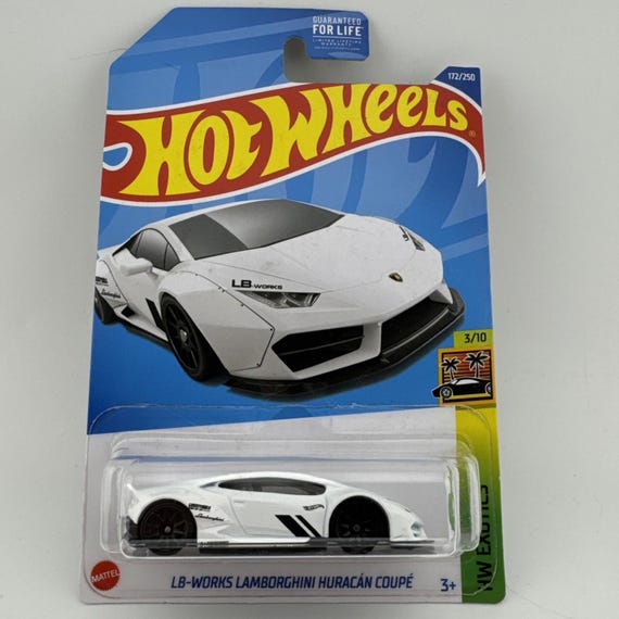 Hot Wheels LB-Works Lamborghini Huracan Coupe Italian Luxury Sport Car White Collector's Edition