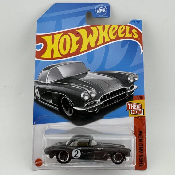 Hot Wheels 1962 Chevy Corvette HW Then and Now Black Collector's Edition