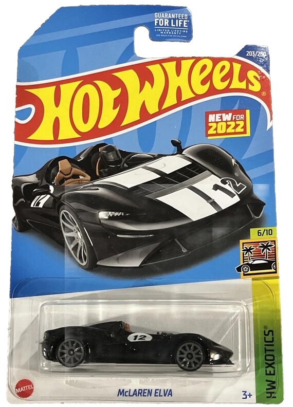 Hot Wheels McLaren Elva Hw Exotics Black - Collector's Edition