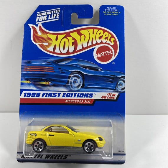 Hot Wheels 1998 Mercedes SLK First Editions Yellow Collector's Edition