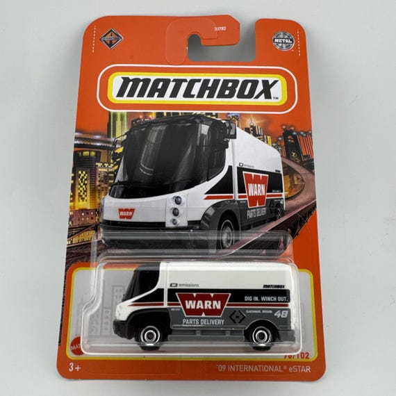 Matchbox International eSTAR Electric Van Warn Parts Delivery White Collector's Edition