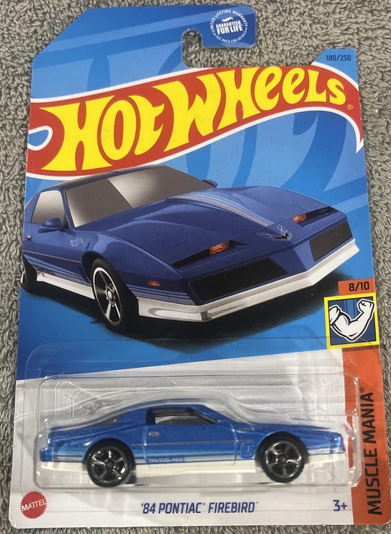 Hot Wheels 1984 Pontiac Firebird Hw Muscle Mania Blue - Collector's Edition