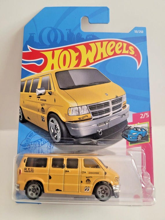 Hot Wheels Dodge Van HW Drift Yellow R.Y.U. Mooneyes