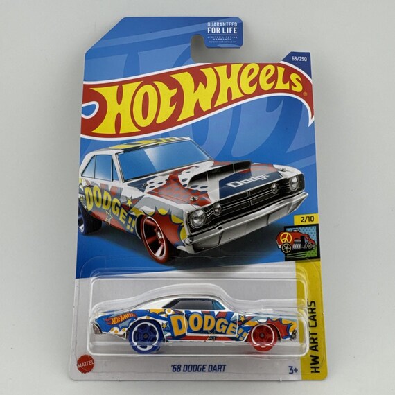 Hot Wheels 1968 Dodge Dart HW Art Cars Silver Collector's Edition