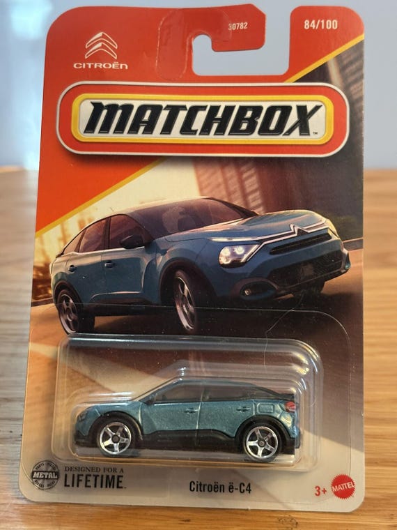 Matchbox Citroen E-C4 French Model Car Metaflake Light Blue Collector's Edition