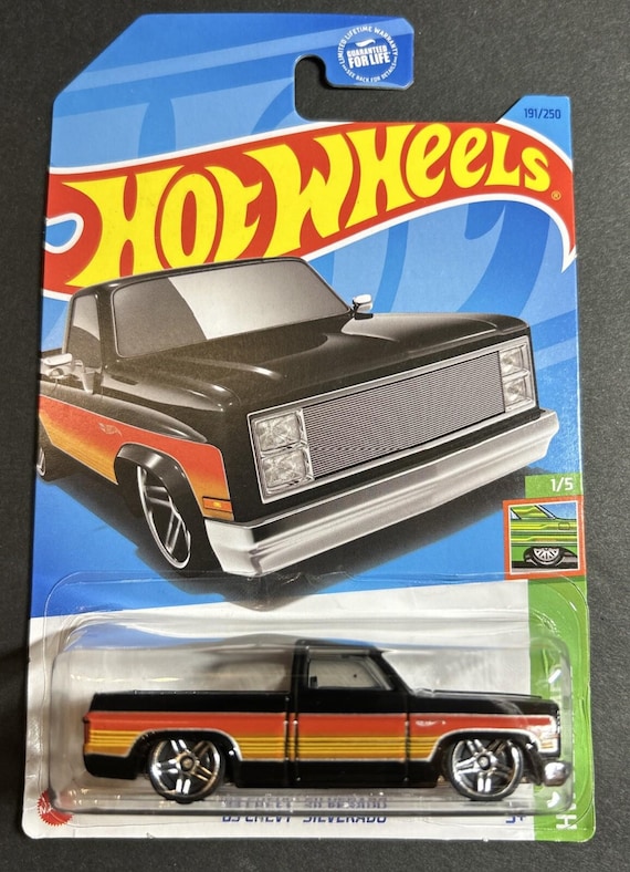Hot Wheels 1983 Chevy Silverado HW Slammed Squarebody Pickup Black Collector's Edition