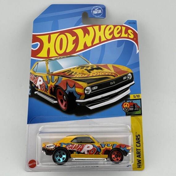 Hot Wheels 1968 Copo Camaro HW Art Cars Yellow Collector's Edition