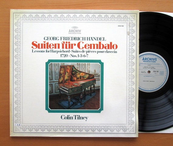 Handel Harpsichord Suites 1 3 6 & 7 Colin Tilney Gatefold ARCHIV 2533 169 Vinyl LP (12") Christmas Gift Ideas