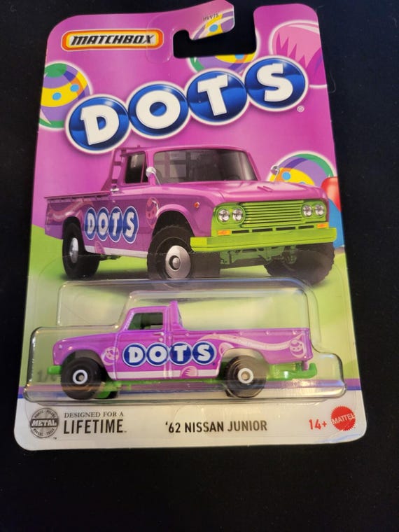 Matchbox 1962 Nissan Junior Candy Series DOTS Purple - Collector's Edition