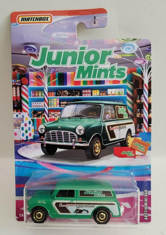 Matchbox Austin Mini Van Candy Series Junior Mints Green