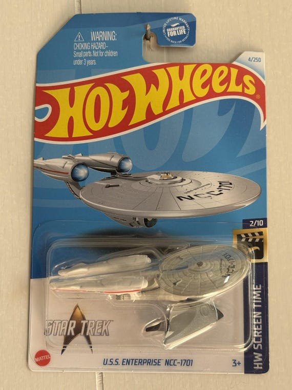 Hot Wheels U.S.S. Enterprise NCC-1701 HW Screen Time - White - Collector's Edition