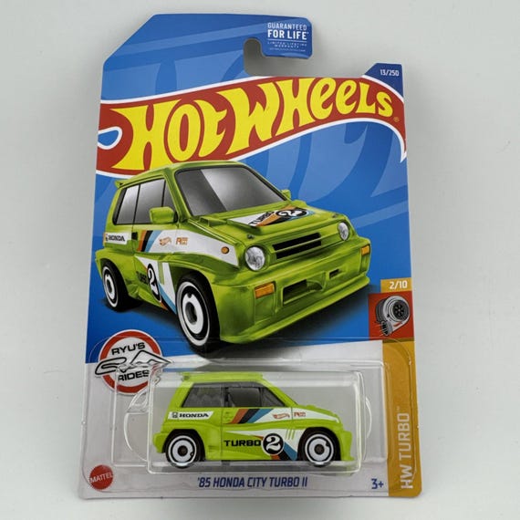 Hot Wheels 1985 Honda CityTurbo II HW Turbo Apple Green Collector's Edition