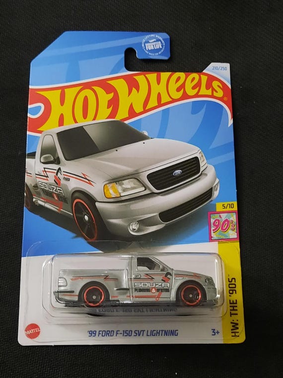 Hot Wheels 1999 Ford F-150 SVT Lightning - Metallic Silver - Collector's Edition