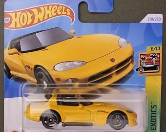 ホットウィール ダッジ バイパー RT/10 - 黄色と黒のストライプ