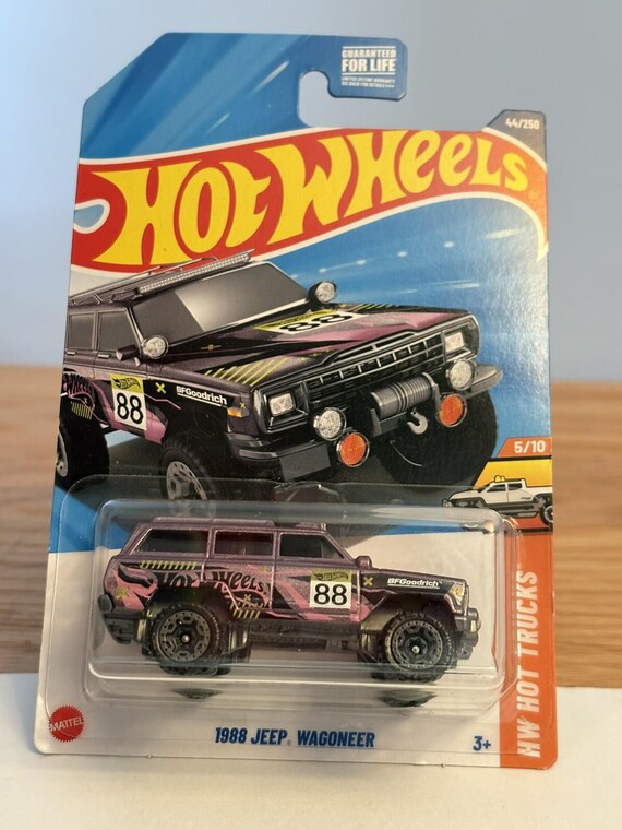 Hot Wheels 1988 Jeep Wagoneer HW Hot Trucks Off Road Purple Collector's Edition