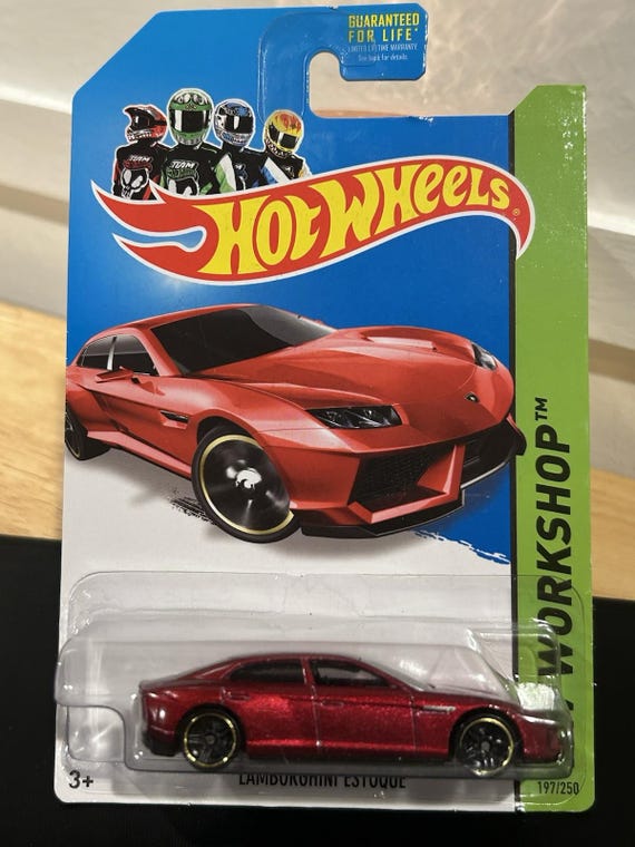 Hot Wheels Lamborghini Estoque HW Workshop Metalflake Burgundy Red