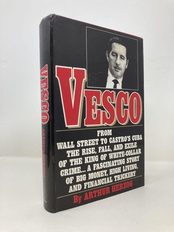 Vesco by Arthur Herzog First 1st Edition VG Hardcover 1987