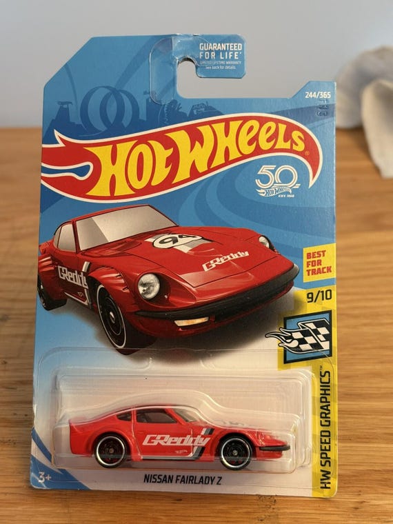 Hot Wheels Nissan Fairlady Z HW Speed Graphics - Red - Collector's Edition