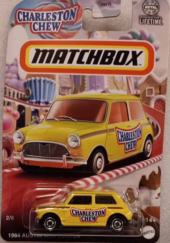 Matchbox 1964 Austin Mini Cooper Charleston Chew Candy Yellow