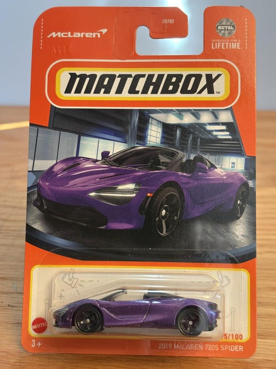 Matchbox McLaren 720 S Spider Luxury Sport Car Metallic Purple Collector's Edition