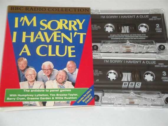 I'm Sorry I Haven't A Clue BBC Radio Collection 1993 Cassette Perfect Birthday Gift
