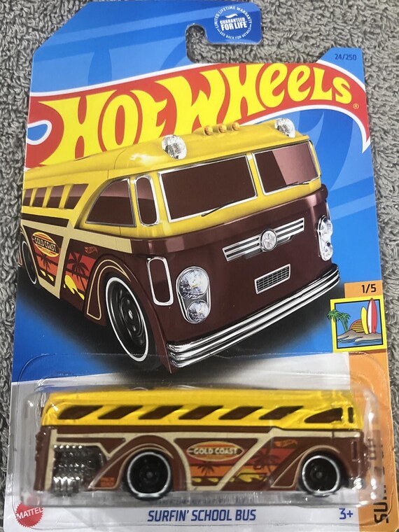 Hot Wheels Surfin’ School Bus - Brown - Collector's Edition