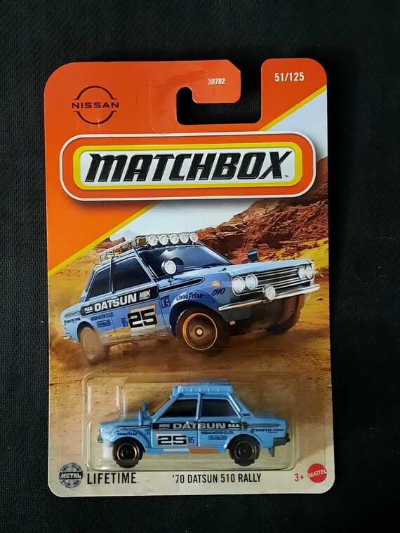 Matchbox 1970 Datsun 510 Rally - Sky Blue - Collector's Edition