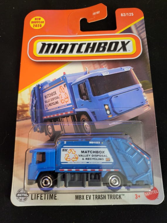 Matchbox MBX EV Trash Truck Blue - Collector's Edition