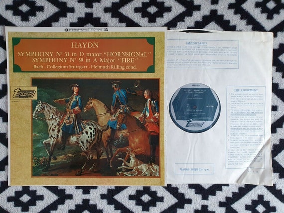 Haydn Symphonies 31 & 59 - Rilling BCS Turnabout TV 34104S LP (12") s