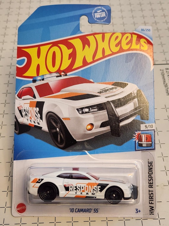 Hot Wheels Camaro SS Police Car HW First Response - White - Collector's Edition