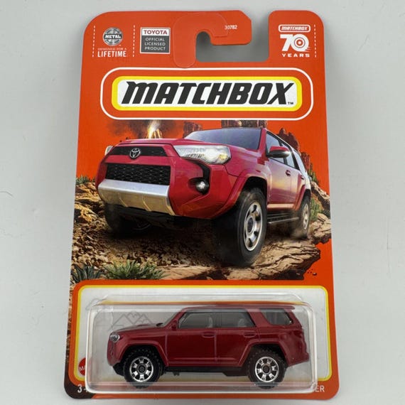 Matchbox Toyota 4Runner 70 Years Off Road Mountain Red Collector's Edition