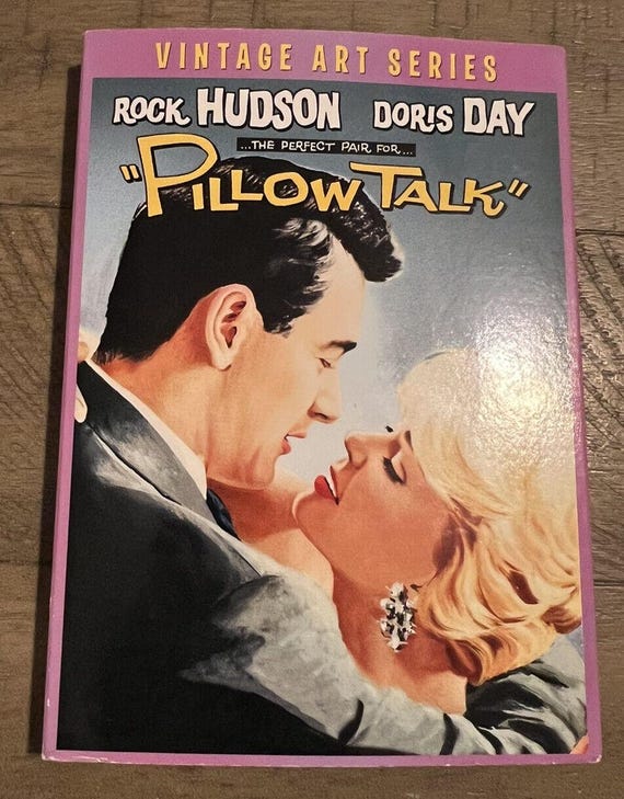 Pillow Talk w/Vintage Art Slipcover (DVD, Vintage 1987, Widescreen) TESTED & CLEAN