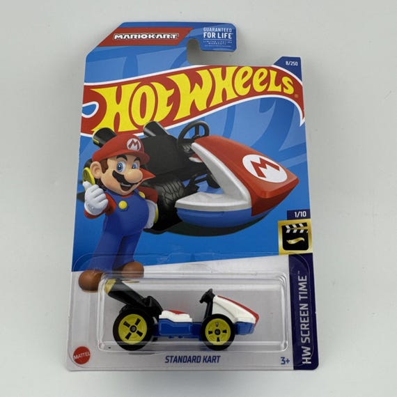 Hot Wheels Mario Kart Standard Kart 1:64 Diecast HW Screen Time Collector's Edition