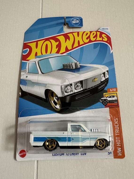 Hot Wheels Custom 1972 Chevy Luv HW Hot Trucks White Collector's Edition