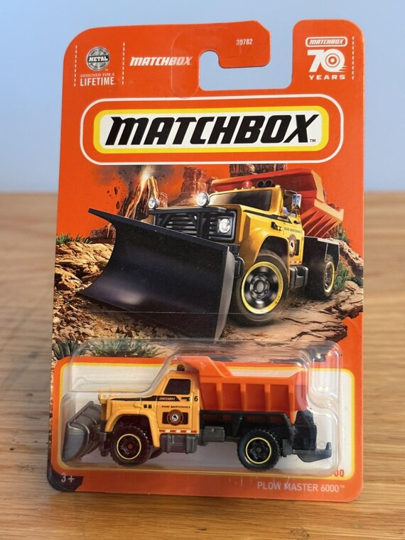 Matchbox Plow Master 6000 Construction Truck - Orange - Collector's Edition