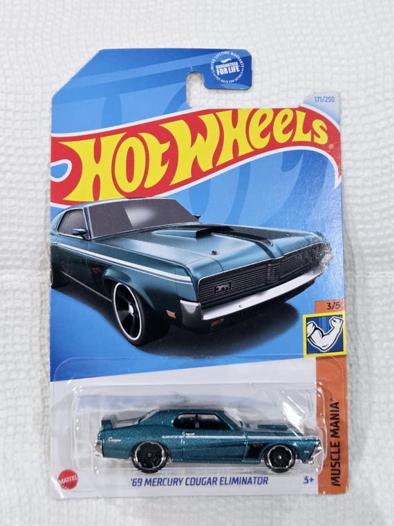 Hot Wheels 1969 Mercury Cougar Eliminator Muscle Mania Series 3/5 Green Collector's Edition