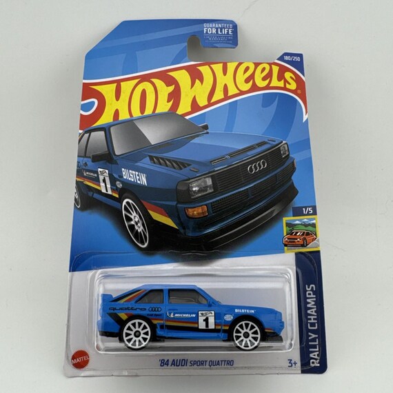 Hot Wheels 1984 Audi Sport Quattro HW Rally Champs Blue Collector's Edition
