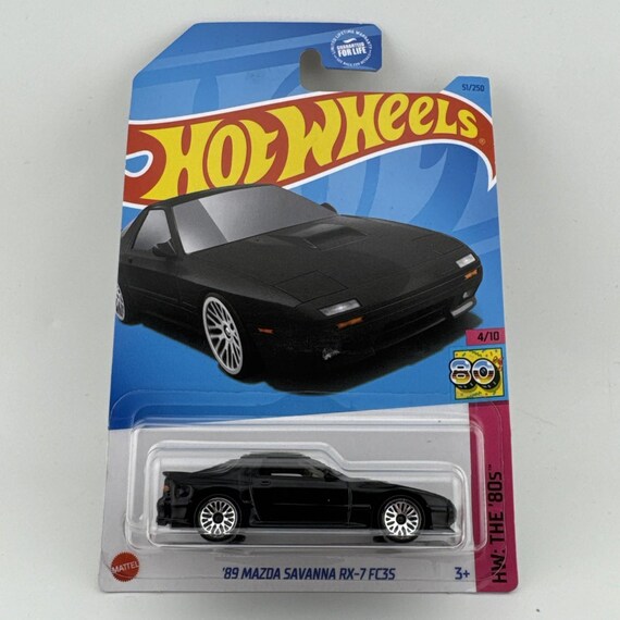 Hot Wheels 1989 Mazda Savanna RX-7 HW The '80s Black Collector's Edition