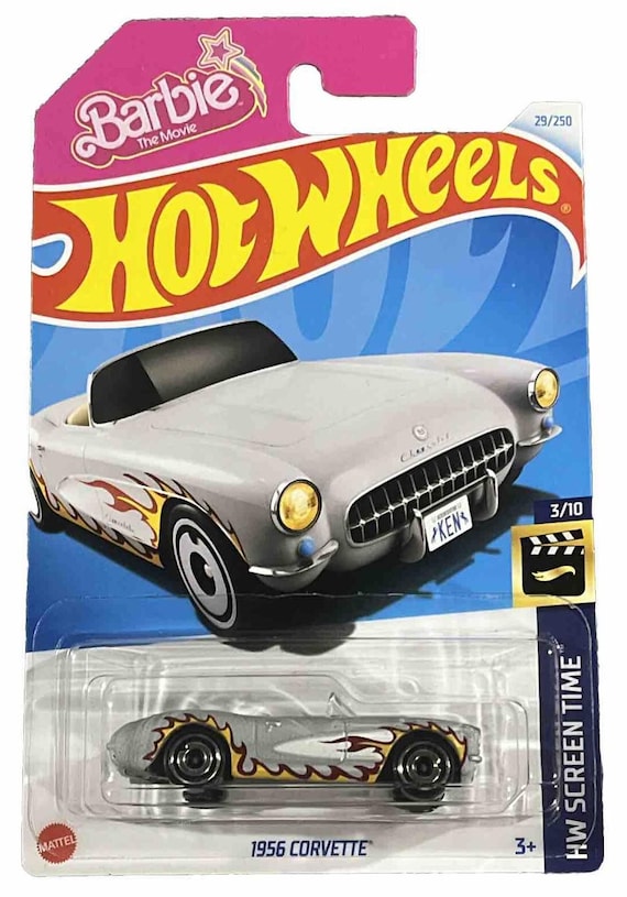 Hot Wheels 1956 Corvette Barbie Hw Screen Time Gray - Collector's Edition