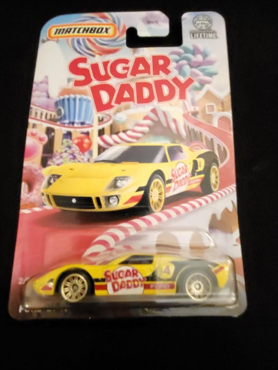 Matchbox Ford GT 40 Sugar Daddy Candy Series Yellow - Collector's Edition