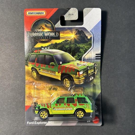 Matchbox Jurassic World Rebirth Ford Explorer Off Road Green Collector's Edition