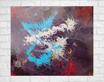 Dance of the Dragons original, abstract contemporary art.