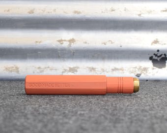 Jester Fountain Pen: A pocket sized artisan ebonite pen with hand carved texturing