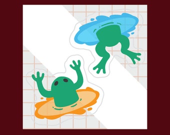 Transparent Portal Frog Sticker Set!!!
